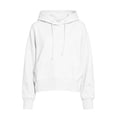 thumbnail image 4 of XRoczxe Women Classic Cropped Hooded Pullover Sweatshirt Drawstring Hood With Kangaroo Pocket Wrinkle Resistant Soft Casual Basic Top Assorted Solid Colors, 4 of 5