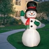 Snowman Holding Stocking Airblown