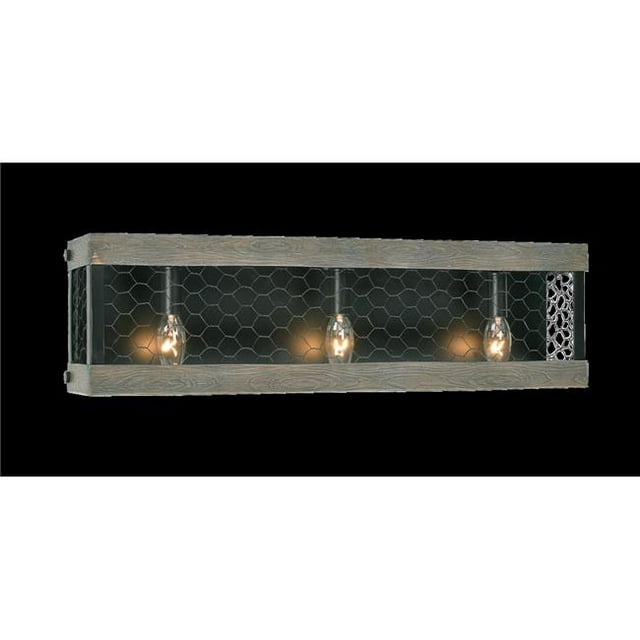 Kenroy Home 94045ORB Cozy 3 Light Pocket Vanity