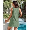 thumbnail image 2 of Womens Casual Sun Summer Dresses Swiss Polka Dot Beach Cover Up V Neck Tank Dress with Pockets, 2 of 5