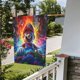 thumbnail image 5 of Bandera de jardín de temporada de Mario, bandera de patio de doble cara, bandera navideña para decoraciones navideñas al aire libre, 5 of 8