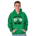 thumbnail image 5 of Man Behind The Bump Baby Announcement Hoodie Hooded Sweatshirt Men Brisco Brands S, 5 of 6
