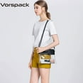 thumbnail image 5 of Clear Bag Stadium Approved - PU Leather Clear Purse Clear Crossbody bag for Concert Festival, 5 of 6