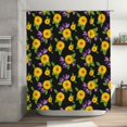 thumbnail image 5 of Rateoe Daisies Flowers Shower Curtain - Fancy Bathroom Shower Curtain Sets - Waterproof Shower Curtain with Hooks with 12 Plastic Hooks 72x72 Inches, 5 of 5