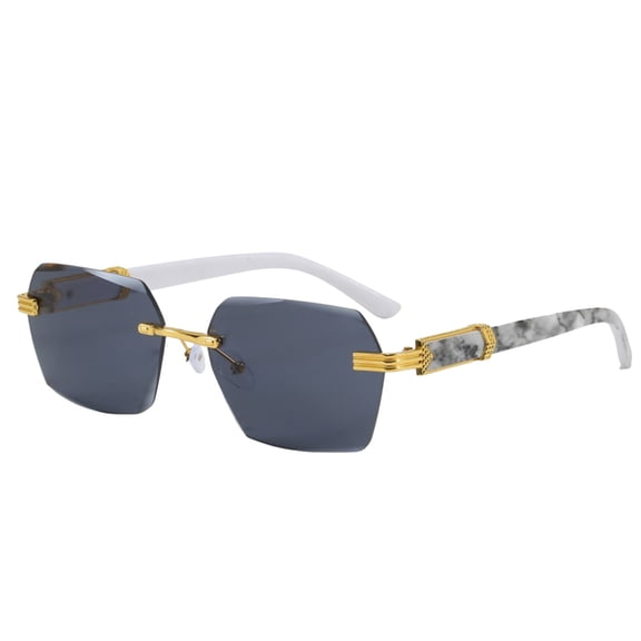 Grey Retro Polarized Sunglasses Men Womens Men's Sunglasses Plastic Trendy Womens Mens Shades Sun Glasses One Size