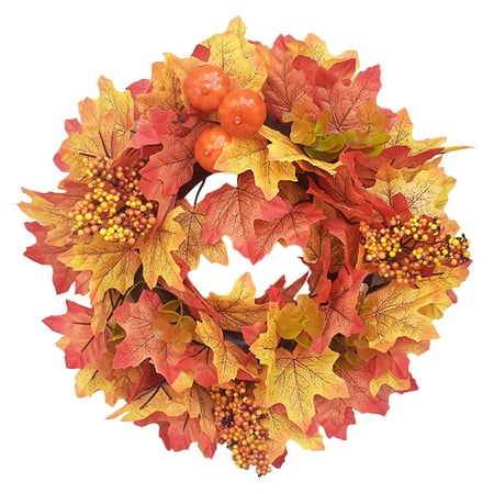 

Maple Leaf Garland Door Pumpkin Pendant Berry Autumn Pumpkin Garland Door Decoration