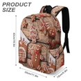thumbnail image 3 of Hombre de Jengibre-theme Backpack, Campus style schoolbag Bookbag with Adjustable Shoulder Straps And Large Zip Compartment, Unisex Travel Bags.42x30x15cm, 3 of 6