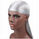 thumbnail image 1 of Sombrero pirata con cola larga trenzada de satén de seda monocromática, sombrero Baotou elástico, sombrero de quimioterapia, durag sedoso, 1 of 6
