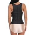 thumbnail image 4 of MISS MOLY Latex Rubber Waist Shaper Shapewear Cincher Girdle Slimming Corset Shapewear Black, 4 of 6