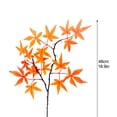 thumbnail image 2 of Artificial Maple Leaves Fake Fall Bundles Faux Wedding Home Kitchen Office DIY Hotel Table Decoration, 2 of 5