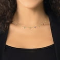 thumbnail image 2 of Personalized Planet Women's Dainty Name with Birthstones Choker Necklace, 2 of 4