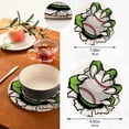 thumbnail image 3 of SKYSONIC Monster Claw Baseball Pot Holders Trivets, 2 Pcs Heat Resistant Trivets,Animal Paw Cotton Thread Weave Mats for Hot Pads Pans Pot Bowl Teapot for Kitchen Decor, 3 of 7