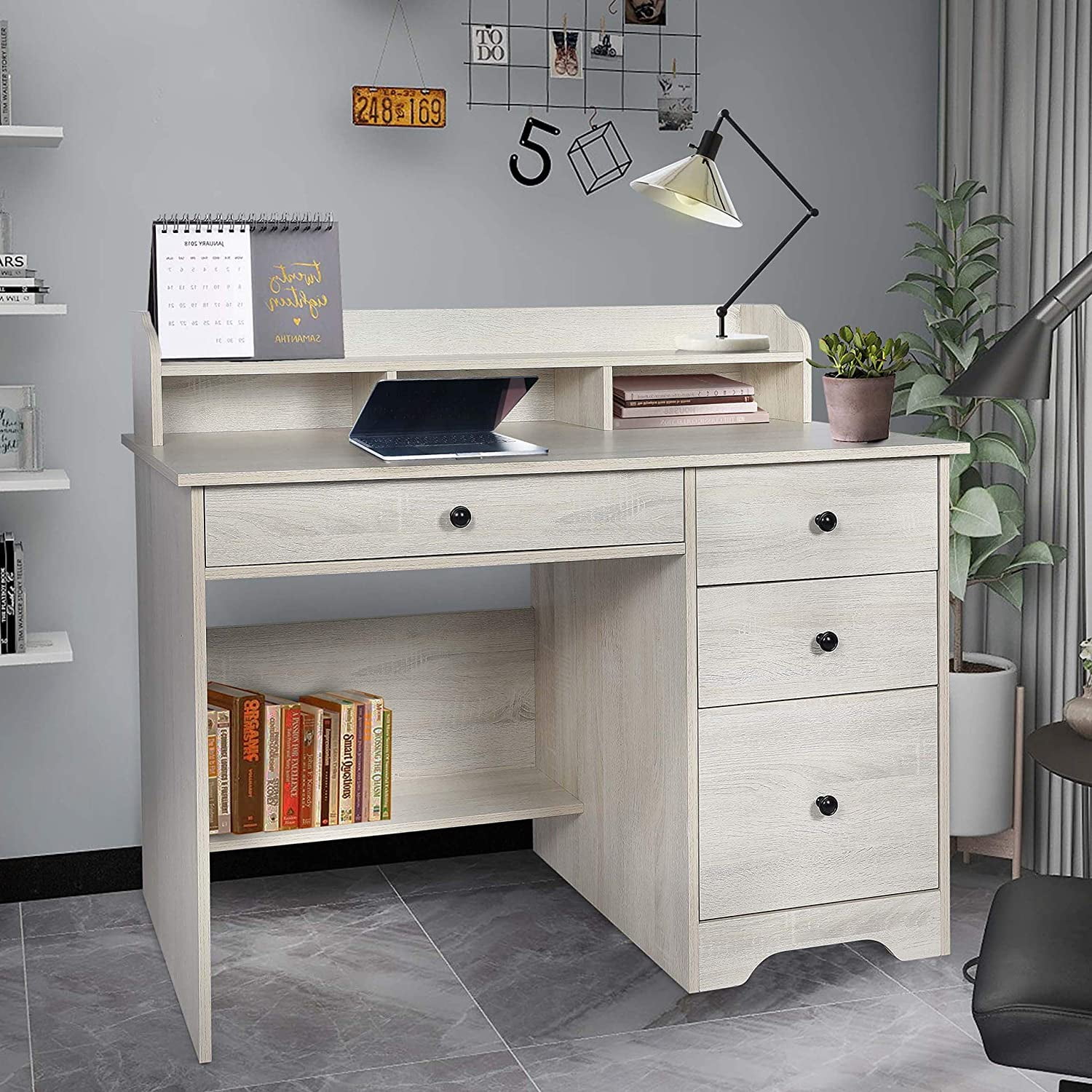 white desk with drawers white desk with drawers