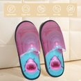 thumbnail image 2 of Fotbe Pink Shark Pool Fantasy Pattern Women's Fuzzy Slippers Plush Slippers Fluffy Winter House Shoes Indoor and Outdoor-Large, 2 of 8
