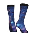 thumbnail image 5 of Uemuo Starry Sky Wall Flying Tiger Pattern Women's Crew Socks, Soft Durable Breathable Moisture-Wicking with Odor Control Cotton socks, 5 of 9