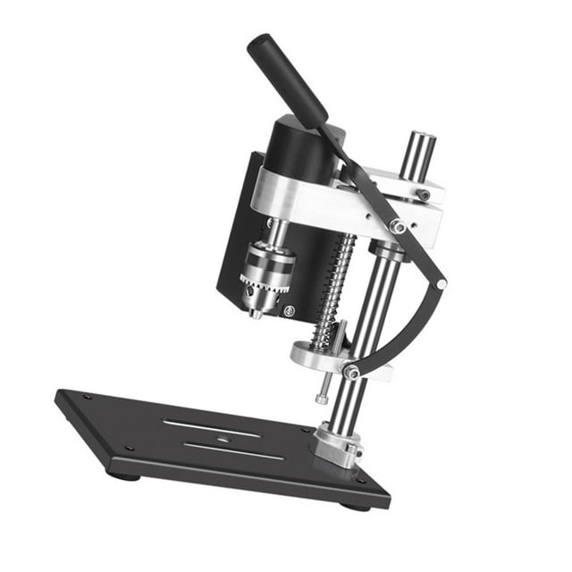 Small DC Speed Regulating Electric Drill Drilling Machine Home Drilling Machine Electric Drilling Table for Drilling in Wood, Acrylic, Pvc, Aluminum, Iron, Steel