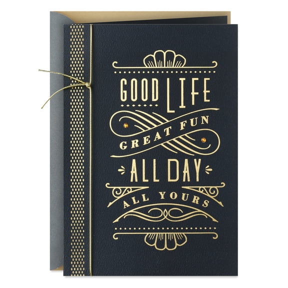 Hallmark Birthday Card (Wishing You the Good Stuff Art Deco)