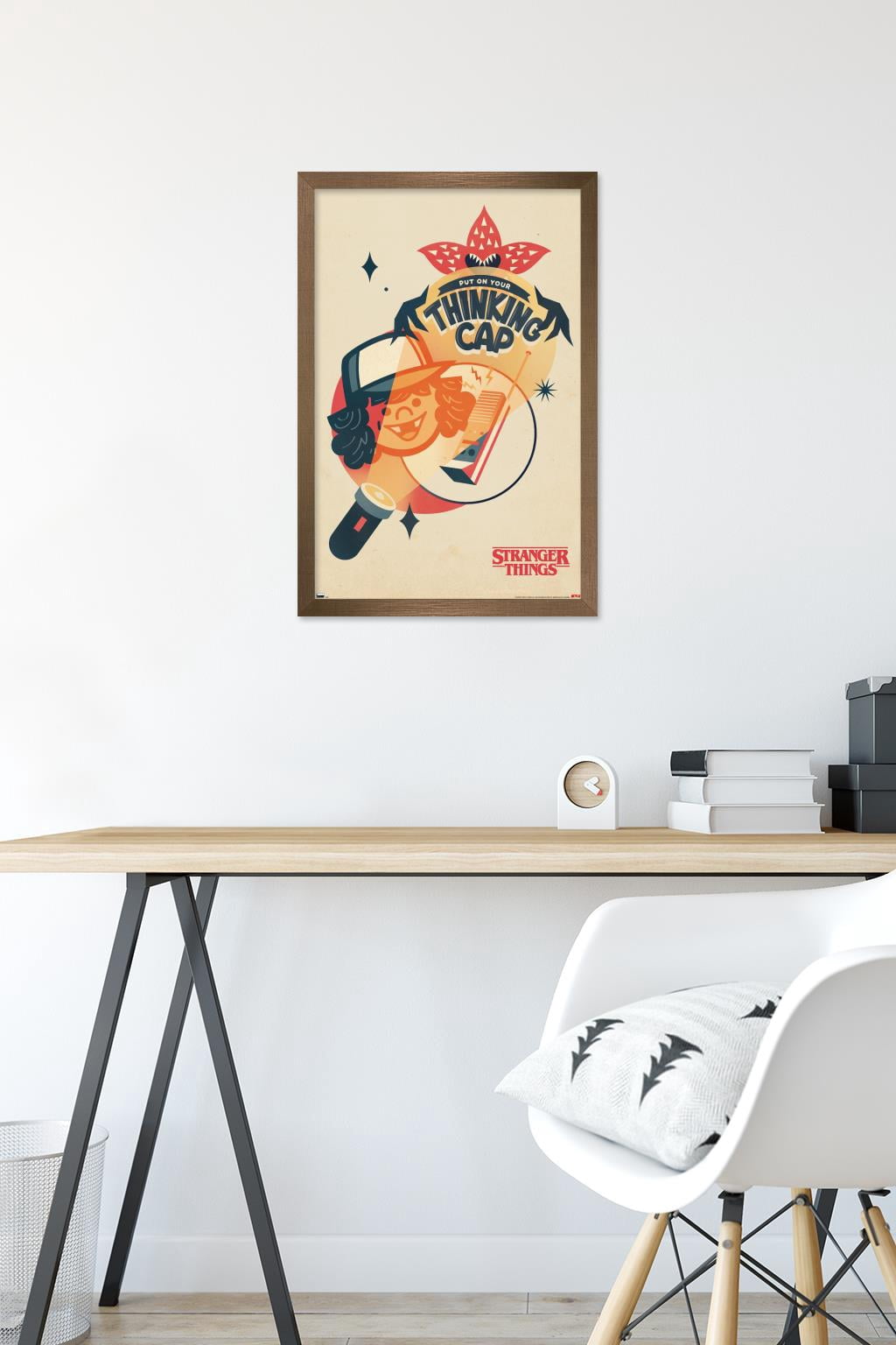 Netflix Stranger Things: Season 4 - Animated Thinking Cap Wall Poster, 14.725" x 22.375" Framed