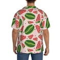 thumbnail image 3 of Kdxio Men's Hawaiian Shirt for Men Short Sleeve Shirt Watermelon Summer Casual Holiday Beach Button Down T-Shirts, 3 of 7