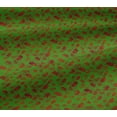 thumbnail image 4 of oneOone Cotton Jersey Green Fabric Batik Craft Projects Decor Fabric Printed By The Yard 58 Inch Wide, 4 of 4