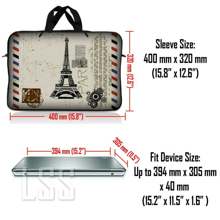 LSS Teen Neoprene 15.6 Laptop Sleeve Art Design