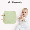 thumbnail image 4 of Bath Time Teether Book Toy Green Plastic For Babies Teething Relief Soothing Chewing Sensory Exploration Early Learning, 4 of 6