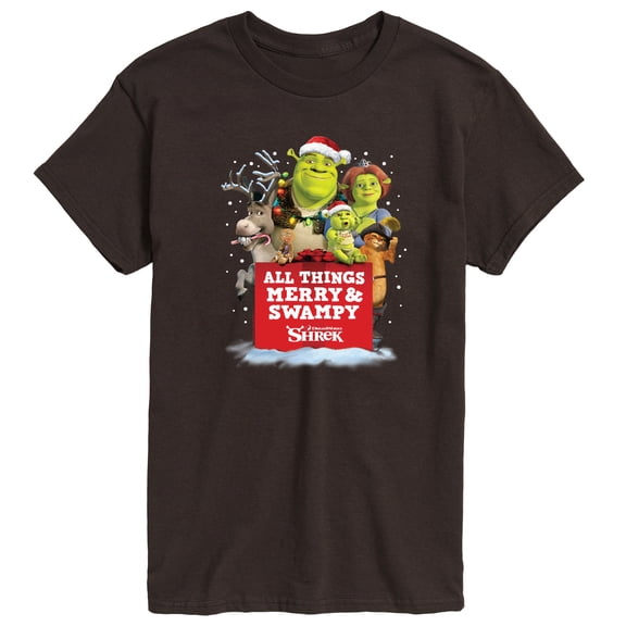 Shrek - All Things Merry and Swampy Men's Short Sleeve Graphic T-Shirt