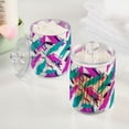 thumbnail image 2 of Yayeee 4 Pack Qtip Holder Dispenser for Bathroom with Lid Cotton Swab Canister, Abstract Drawing, 2 of 6