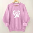 thumbnail image 2 of successthop Breast Cancer Sweatshirts for Women Graphic FLeece Crewneck Long Sleeve Tops Stylish Clothes Printed Clothes, 2 of 4