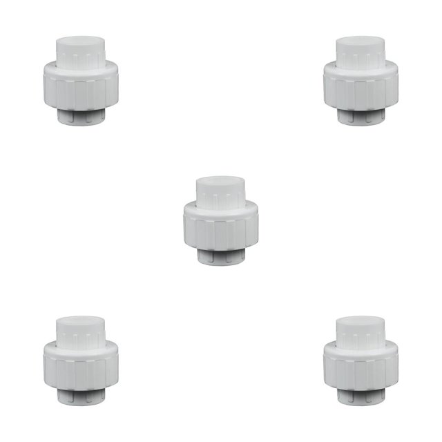 Scienceny Conector de unión de tubería de PVC para acuario de Hotel en casa, interfaz roscada para riego de jardín, conectores iguales de agua Type2 NO2