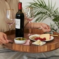 thumbnail image 5 of Twine Lazy Susan Wooden Serving Board, Kitchen Turntable, 20 in, Set of 1, 5 of 7