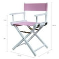 thumbnail image 4 of 18" Director's Chair White Frame-Pink Canvas, 4 of 5