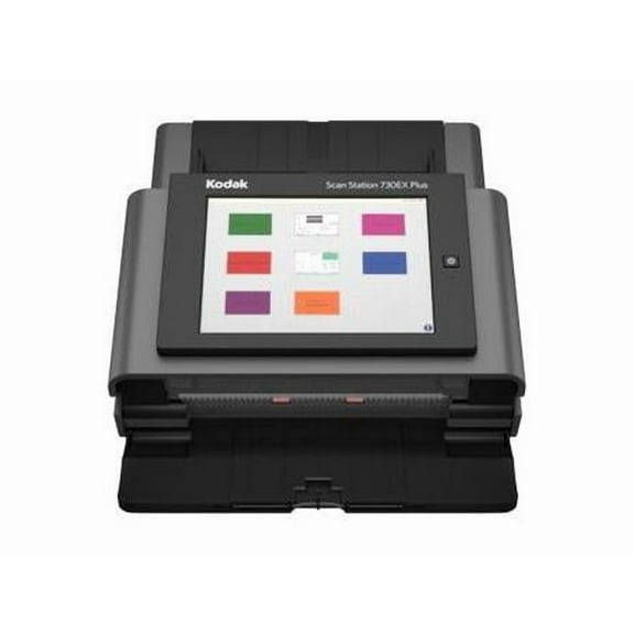 Kodak Scan Station 730EX Plus - Document scanner - Duplex -  - 600 dpi x 600 dpi - up to 70 ppm (mono) / up to 70 ppm (color) - ADF (75 sheets) - up to 6000 scans per day - Gigabit LAN