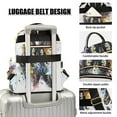 thumbnail image 4 of Black Butterflies Travel Laptop Backpack Casual Daypack Lightweight Bookbag Compartment for Business, 4 of 7