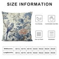 thumbnail image 5 of ARISTURING Chinoiserie Pillow Covers Blue and White Outdoor Pillows Blue Birds Flowers Throw Pillow Covers Square Cushion Cover Decor for Bedroom Couch Bed Living Room Sofa Chair, 5 of 5