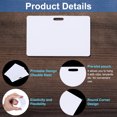 thumbnail image 4 of Unique Bargains Cartes PVC avec Fente Horizontale, 500 Pcs 30Mil Qualité Graphique Cartes Vierges Imprimables, Blanc, 4 of 5