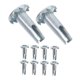 thumbnail image 4 of unbranded 12Ud Insertos De Casquillos Para De Hierro Para Sillas Y Muebles Con Instalación Sencilla Color Plata, 4 of 8