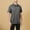 Dark Gray, variant on Sentmoon Clothes Oversized Relaxed Turndown Collar Short Sleeve Stretchy Casual Tops for Mens Solid Color Mens Work Shirts Streetwear for Business Travel White XXXXXL