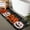Pumpkin, variant on Halloween Bathroom Runner Rug Non Slip, Black Ghost Bathroom Rugs Long Large Horror Rug, Goth Bath Mat Cute Halloween Gothic Decor for Bedroom Hallway Kitchen