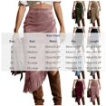 thumbnail image 3 of Binmer Women's High Waist Ruched Asymmetrical Midi Skirt with Slit, Casual Summer Bodycon Skirt Army Green,Women's Plus L, 3 of 7