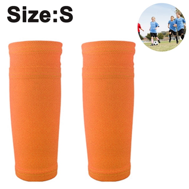 1 Paire de Chaussettes de Protection Tibiale de Soccer, Manchons de Compression pour Mollets de Soccer avec Poche, Peuvent Tenir des Coussinets Tibiaux, Confort