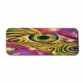 thumbnail image 1 of Psychedelic Computer Mouse Pad, Hippie Hallucinatory Eye in Vivid Colors with Optical Swirl Lines Graphic, Rectangle Non-Slip Rubber Mousepad Large, 31" x 12", Fuchsia Yellow, by Ambesonne, 1 of 2