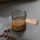 thumbnail image 5 of Vaso de chupito para café expreso, taza medidora de café expreso con mango de madera, taza medidora de leche para hacer café expreso Barista, 5 of 7