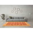 thumbnail image 3 of Ahgly Company Indoor Round Oriental Orange Traditional Area Rugs, 5' Round, 3 of 4