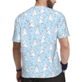 thumbnail image 2 of Wukai Rabbit And Bird Print Men's Short-Sleeved Mesh T-Shirt,Quick-Dry Short Sleeve Workout T-Shirt-4X-Large, 2 of 8