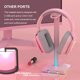 thumbnail image 4 of Soporte para auriculares Soporte para auriculares con ABS para juegos con puertos AUX dobles USB de 3.05 mm para oficina en casa Inevent EL005022-00B, 4 of 7