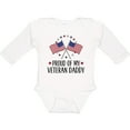 thumbnail image 3 of Inktastic Military Veteran Daddy Proud Son Daughter Boys or Girls Long Sleeve Baby Bodysuit, 3 of 5