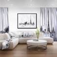 thumbnail image 3 of Designart - Paris avec Silhouette Eiffel - Peinture de Paysage Urbain Impression sur Toile Encadrée, 3 of 4