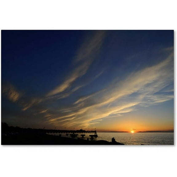 Trademark Fine Art "Sweeping Sunset" Canvas Art by Kurt Shaffer