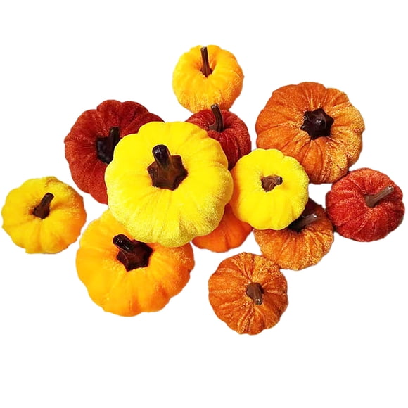 Décoration Suspendue de Citrouille d'Automne pour l'Action de Grâce, Tissu Orange Brun pour Petits Arbres, Décoration d'Automne pour Ferme, Bracelets en Tissu pour Événements Familiaux